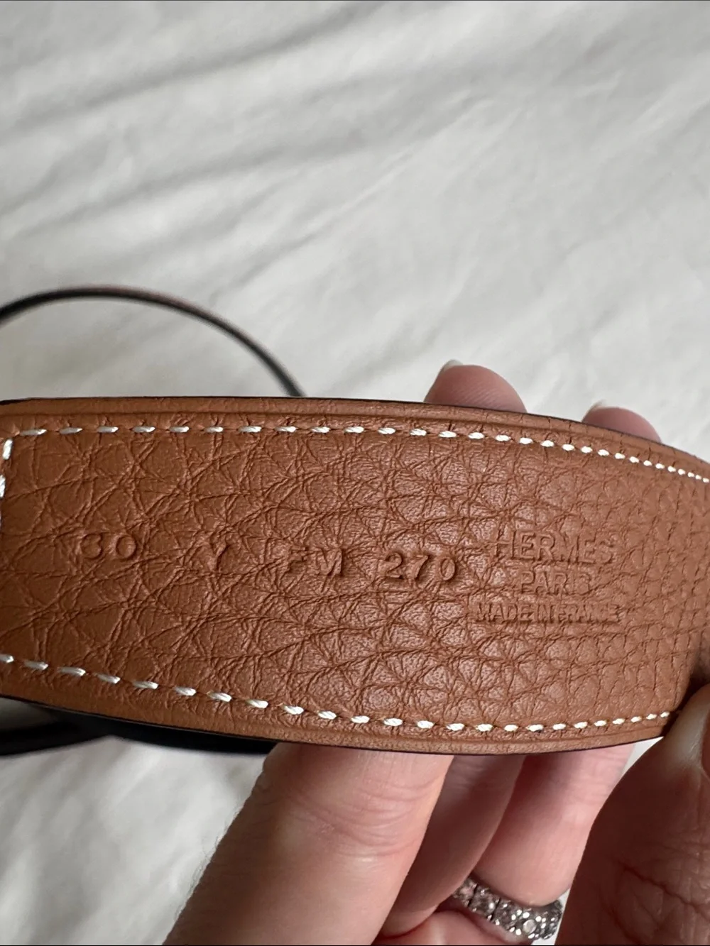 HERMES women's reversible brown and black belt, size small